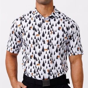 XXL waggle tiger in the woods golf polo men’s